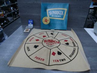 Vintage Parker Brothers Inc.  Bonanza Rummy Board Game © 1957