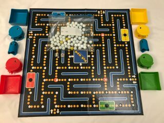 Vtg 1982 Milton Bradley Pac - Man Game Board Game Made In The Usa