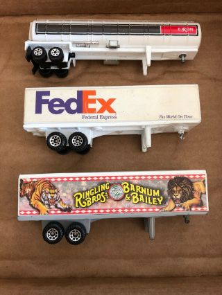 3 Toy Truck Trailers (1/64 Scale) Without The Tractors