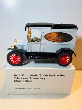 Ertl 1913 Ford Model T Van Bank Bell Telephone Anniversary 1911 - 1981 Model 9695