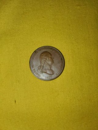 1789 President George Washington Peace And Friendship Bronze Coin