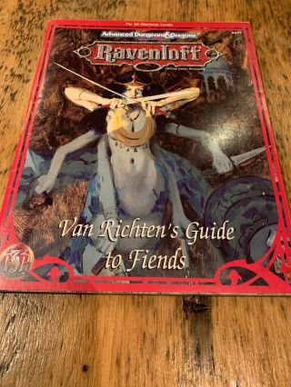 Van Richtens Guide To Fiends Ravenloft Advanced Dungeons And Dragons