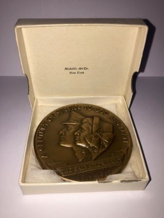1965 Salvation Army 100 Yr.  Anniversary Bronze Medallion Medallic Art Co.
