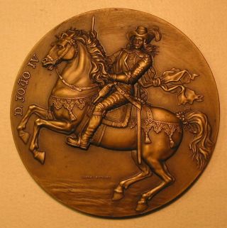 Monarchy / King D.  JoÃo Iv / Restoration Of The Kingdom Of Portugal /bronze Medal