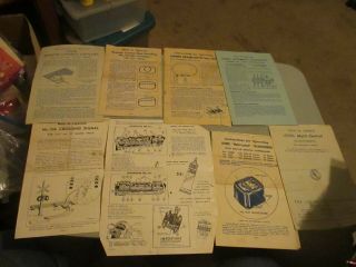 Lionel Assorted Instruction Sheets 153c Contactor,  2 Different 154 Crossing Signl