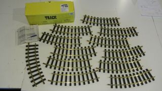 Aristo Craft Trains 12pc 4ft.  1 Gauge G Small Curved Track 45mm - Art 11100