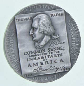 HIGH RELIEF William Ellery Medallic Arts.  999 Silver Round Medal 25 Grams 407 2