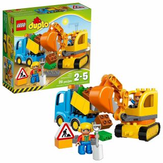 Lego Duplo Town Truck & Tracked Excavator 10812 Dump Truck