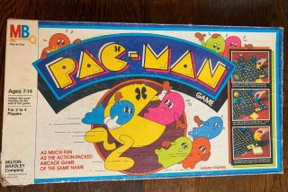 Vintage 1980 Milton Bradley Pac - Man Board Game (needs Dice)