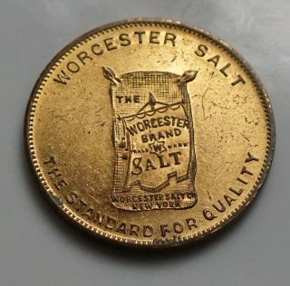 1930 Worcester Salt Good Luck Token -