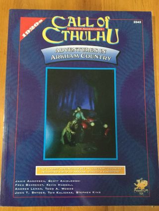 Adventures In Arkham Country Call Of Cthulhu Rpg