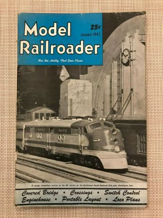 9 Model Railroader Magazines From 1947
