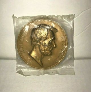 President Abraham Lincoln Inauguration 3 " Bronze Medal