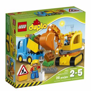 Lego Duplo Town Truck & Tracked Excavator 10812 Dump Truck And Excavator Kids Co