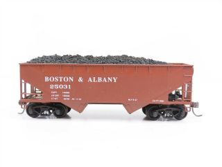Ho Scale Athearn 1539 B&a Boston & Albany 2 - Bay Hopper W/ Load 25031 Rtr