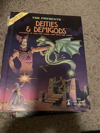 Tsr Deities & Demigods 1st Edition Advanced D&d Dungeons Dragons 1980 128 Pages