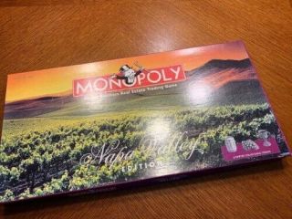 Monopoly Napa Valley Edition Board Game 1997 Never Played - Ships Fast