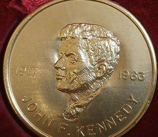 1963 John F.  Kennedy Medal,  " Ask Not " By Taylor W/ Case