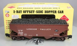 Aristo - Craft 41813a Lehigh Valley 2 - Bay Offset - Side Hopper Car - Plastic Wheels