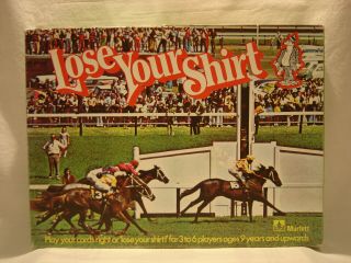 Lose Your Shirt Board Game By Murfett 1976 Horse Racing 3 To 6 Players