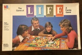 The Game Of Life By Milton Bradley,  1981 Vintage Family Board Game,