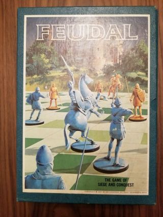 Vintage Feudal Game Of Siege & Conquest 3m Bookshelf Board Game Strategy