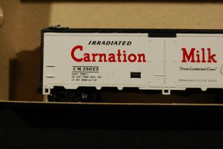 Athearn Carnation Milk 40 ' Reefer 1602 Road 25023 Expertly Built HO Scale 1:87 3