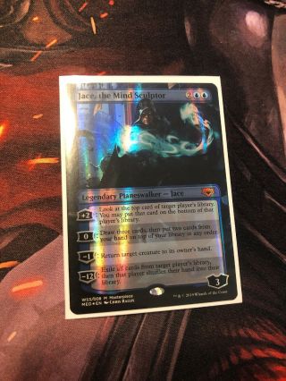 Foil Jace,  The Mind Sculptor Masterpiece Series: Mythic Edition Planeswalker Nm