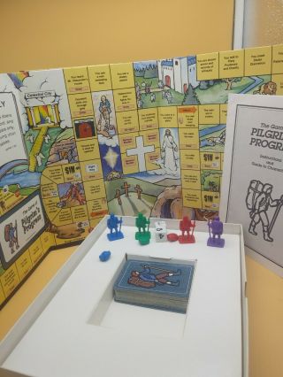 Pilgrims Progress Bookshelf Board Game Family Time Complete Christian Homeschool