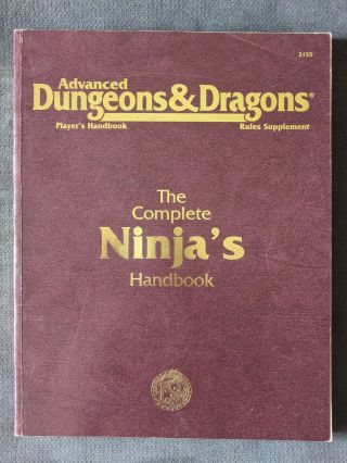 2nd Edition 1995 Ad&d: The Complete Ninja 