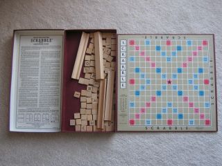 VINTAGE SCRABBLE BOARD GAME 1976 SELCHOW & RIGHTER CO COMPLETE 3