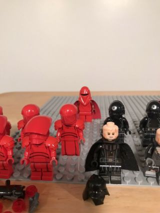 Authentic LEGO Snoke,  Darth Vader,  Senate Commandos,  Royal Guards,  Troopers, 3