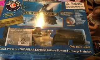 Lionel The Polar Express G Gauge Train Set 7 - 11176 Battery Operated Vgc