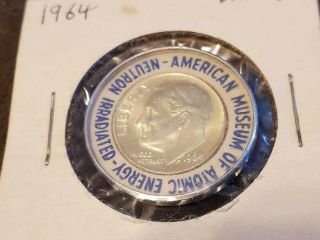 1964 Neutron Irradiated Roosevelt Dime From American Museum of Atomic Energy 2