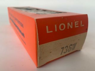 Lionel Postwar 736w Cellophane Front Tender Box Set 13150 Component ‘66