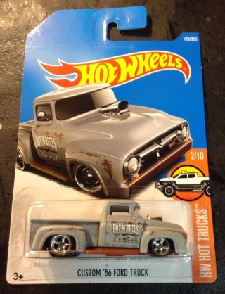 Hot Wheels Custom 56 Ford Truck With Real Riders