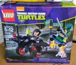 Lego 79118 Tmnt Teenage Mutant Ninja Turtles Karai Bike Escape Box