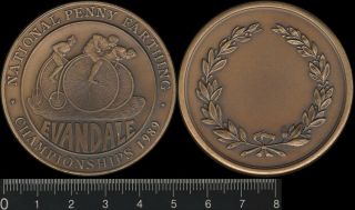 Australia 1989 National Penny Farthing Championship Evandale,  Presentation Medal