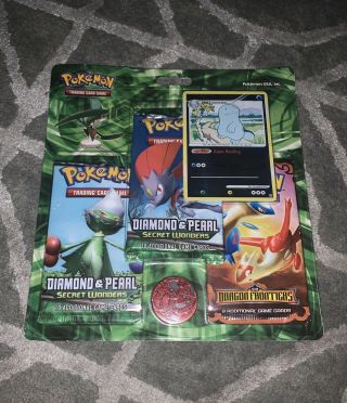 Pokemon Diamond And Pearl Secret Wonders & Dragon Frontiers Blister Booster Pack