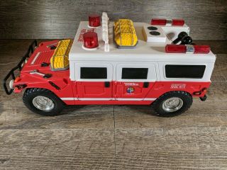 2000 Hasbro Tonka Fire Rescue Hummer With Lights,  Sounds And Motor