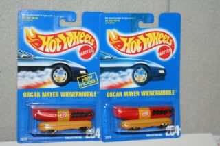 Hot Wheels Oscar Mayer Wienermobile Collector 204 Black Wheel And Chrome Set