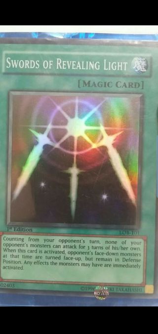 Sword Of Revealing Light,  This Is A " Magic " Not " Spell " Card 1st Edition