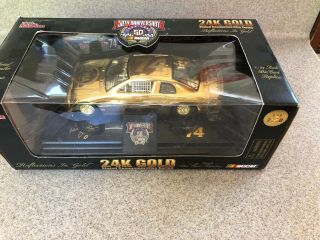 Racing Champions 1:24 50th Anniversary Nascar 24k Gold Plated Series 74