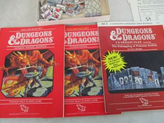 Vintage 1983 TSR Dungeons & Dragons Fantasy Role Playing Game Basic Rules Set 1 3