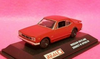 1/72 Real - X Nissan Skyline Gt - R 2000 Kpgc10 Red Diecast Car Model