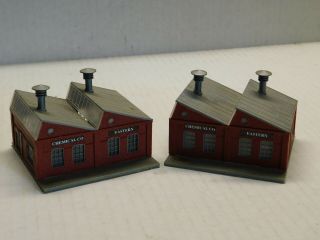 N Scale - (2) Industrial Building Structures For Model Train Layout