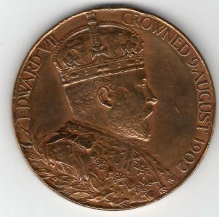 1902 King Edward Vii Coronation Celebration Medal,  By Royal