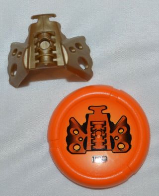 Lego Bionicle Vahki Gold Kanohi Vahi Mask Of Time & Orange Kanoka Disk Of Time