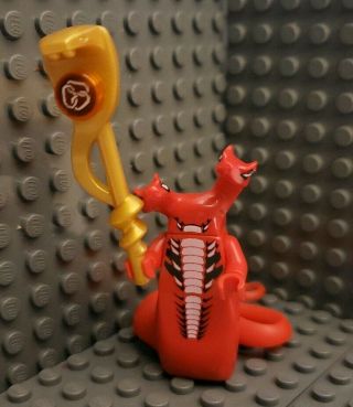 Lego Ninjago Fangtom Minifigure Red Snake With Weapon 9445