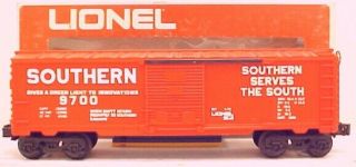 Lionel 6 - 9700 Southern Red Boxcar Ln/box